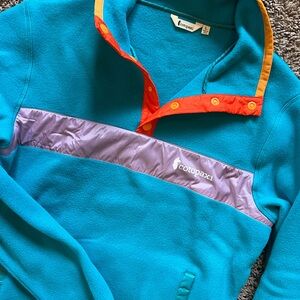 Cotopaxi Teal Fleece Pullover